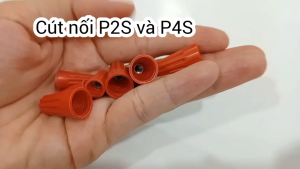 50 Cút nối dây điện tròn P4S - xoắn ốc - Cút nối dây An toàn - Cút nối dây điện Tiện dụng
