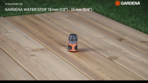 GARDENA สวมสายยาง 13-15 มม. (1/2”-5/8”) (18213-20) ระบบหยุดน้ำ