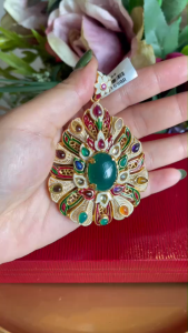 💥จี้นพเก้า จี้พลอยโมราเขียวรับทรัพย์ อัญมณีพลอยแท้ รัตนชาติพลอยคัดเกรด เสริมดวง เสริมราศี เครื่องประดับของแท้ สินค้ามีใบรับประกันดูแลตลอดการใช้งาน AUFU STORE