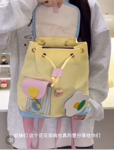 Tas Ransel Tahan Air Ransel Wanita lucu kapasitas besar backpack kekinian Korean Style