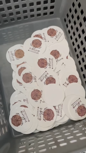 ป้ายปักเค้กแบบวงกลม ขนาด2.6cm ป้ายปักขนม ป้ายปักอาหาร ธงปักเค้ก