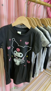 READYSTOCK 1-12 Years Custom Made Baby Girl Kuromi Melody Sanrio Dress Korean Kids Girls T-Shirt Mickey Dresses Cotton Lotso Dress Baju Baby Girl Princess T-Shirt Top Clothes 草莓熊裙子小女孩儿童上衣裙子T-Shirt裙