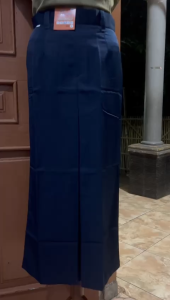 ROK REMPEL SEKOLAH SPAN 1 SMP SMA BELAH TENGAH R1 HITAM PUTIH BIRU COKLAT ABU MAXI / SERAGAM SEKOLAH