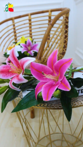 BUNGA LILY IMITASI LATEX ARTIFICIAL B8184