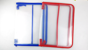 Map Plastik Sleting Zipper Bag File Folio