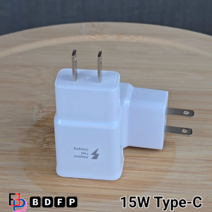 หัวชาร์จ 15W Type-C BDFP Samsung ซัมซุง ชาร์จด่วนรวดเร็ว สายชาร์จ 3A 1/2m หัวชาร์จ Usb-A US สีขาว