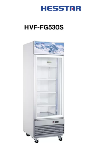 Hesstar 550L No Frost Upright Display Freezer HVF-FG530S (White)直立式单门无霜展示冰柜