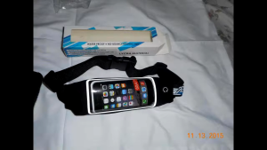 Tas Pinggang Olahraga Jogging Waterproof Waist Bag Smartphone 5.5 Inch