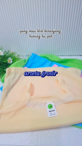 6pcs singlet renda anak perempuan warna