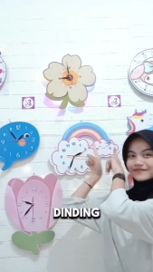 COD Grosir jam dinding Beli 1 GRATIS 1 hiasan dinding/jam dinding anak Tema Astronot/jam dinding anak karakter/jam dinding anak aesthetic