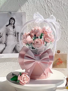 Mainan Blocks Buket DIY Bunga Brick Immortal Flower Bouquet Mainan Anak Perempuan Hadiah untuk