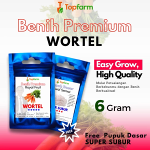 Benih Topfarm: Benih Wortel Super Jumbo & Berkualitas Tinggi