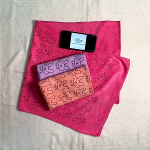 🔔🔔 [Ready Stock] Rabbit Microfiber Towel 100% Absorb Water Kid Towel Cartoon Towel 33x76CM (Tuala Mandi)