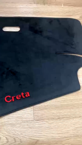 Thảm taplo nhung dành cho xe Hyundai Creta 2022 2023 2024 2025 Màu đen Hàng lông cừu sang trọng có đễ chống trượt cực tốt- chuẩn khít theo form xe