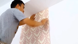 Wallpaper Dinding Anti Air Motif Batu 3D Hexagonal Putih