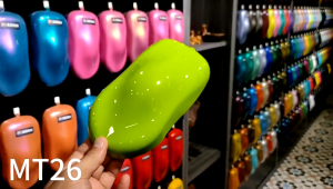 2K Paint AIKKA MT26 Golf Green Supreme Pearlized Metallic Colour Car Motor Paint DIY Aerosol Spray Cat Kereta 车漆