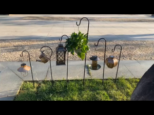 Heavy Duty Shepherds Hook Rust Resistant Garden Flower Hanging Hook Christmas Lights Hanging Hook