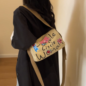 Thai Gentle gentle woman bag with zipper bucket bag canvas messenger bag crossbody shoulder bags