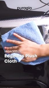 Puraglo Lap Microfiber Dualside Edgeless - Lap Pembersih Poles Wax Coating
