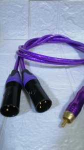 2pcs XLR FEMALE to RCA Audio Connector Cable Wire