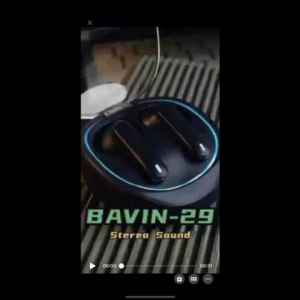 WEI BAVIN BA29 TWS Wireless Earphone Bluetooth 5.3 Version Wireless Earbuds HiFi Stereo Touch Control and Charging Box Compatible for IOS / Android