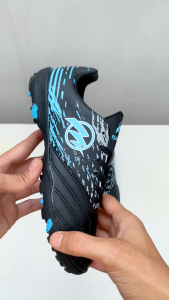 Muhsa.co Sepatu Futsal Iridescent Impact Jr Fg BIack Blue 33 s/d 38