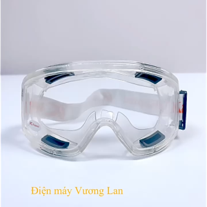 Kính bảo hộ lao động Kapusi Japan chống sương mờ chống bụi chống hóa chất văng bắn bảo vệ mắt