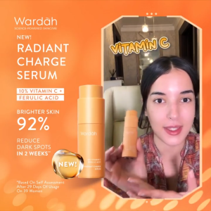 Wardah 10% Vitamin C Ferulic Acid Radiant Charge Serum 20 ml | Brightening Serum Serum Mencerahkan