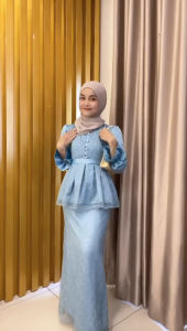 CP JENNIFER / GAMIS BRUKAT JUMBO + KEMEJA / GAMIS COUPLE BUSUI PESTA KONDANGAN