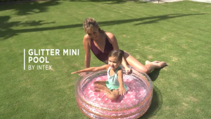 Intex สระเด็กเล็ก สระเป่าลม สีชมพูประกายเพชร 0.86x0.25 ม. รุ่น 57103