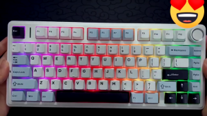 [🇸🇬READY STOCK] AULA F75 Mechanical Keyboard 75% 80 Key RGB Tri-Mode Wired Bluetooth 2.4G Gasket Structure Hot-swap Gaming Keyboard