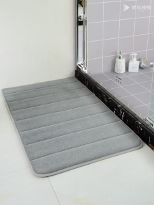 ตกแต่งบ้านพรม - แผ่นดูดซับน้ำในห้องน้ำเสื่อปู ห้องน้ำกันลื่นหนา พรม