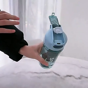 MARKAS BOTOL MINUM SLIM PORTABLE OLAHRAGA KANTOR SEKOLAH  TALI PEGANGAN SEDOTAN TY 2039