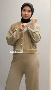 F&R Aulia Knits Cardigan Rajut Kancing Wanita Lengan Panjang