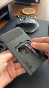 ROBOT Phone Holder Ultra-thin Foldable Portable 4 Level Angle Adjustable RT-US12 Stand HP Tablet