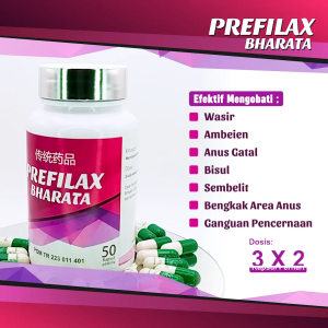 PREFILAX 100% ORIGINAL Obat Ambeien Wasir Benjolan Di anus Ampuh Prefilax Bharata Original