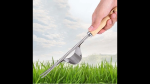 Alat Berkebun Pencabut Penyiang Rumput Akar Stainless 32cm