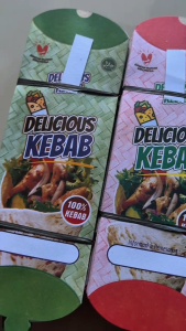 Box Kemasan Kebab Jumbo Ukuran 24x9 cm isi 100 pcs
