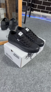 AWDS 36-43 Flash Step Walk Bright FullBlack Low Sepatu Sneakers Pria Wanita Bnib