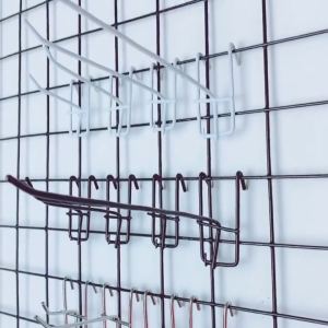 Heavy Duty Thick Hanging Hooks for Screen Wire Mesh Multipurpose Merchandise Supermarket Home Living Organizers Store