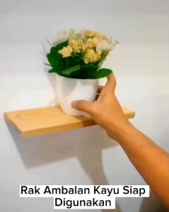 1 SET RAK DINDING MELAYANG AMBALAN DINDING MELAYANG TAK NEMPEL TEMBOK RAK SERBAGUNA MULTIFUNGSI