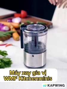 Máy Xay Mini Cầm Tay WMF KITCHENMINIS Máy Xay Hành Tỏi Gia Vị Nhập Đức BH 12 Tháng