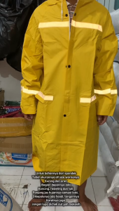 Jas Hujan Proyek dan Polisi Mantel Terusan Poncho Aether Tebal Kuat List Skotlek Kuning Oren Hijau