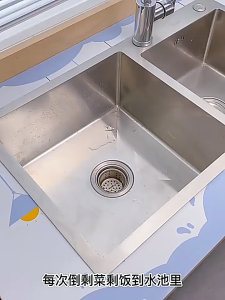 Rak Wastafel Organizer Sabun Tempat Pengering Spons Gantung dengan Saringan Sampah Flexible