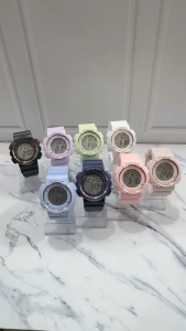 Jam Tangan Wanita Digital 8657 Tali Karet Tahan Air Garansi Resmi 1 Tahun