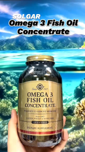 [HSD 05/2027]Viên Uống  Dầu Cá Omega 3 - Solgar Fish Oil Concentrate - Bổ Não Sáng Mắt Tăng Cường Trí Nhớ Hỗ Trợ Tim Mạch [Lọ 120 Viên]