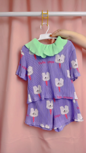 Clearance 【พร้อมส่ง】「สินค้าลิขสิทธิ์แท้」 Iris kids Beborn series IKS7082-IKPS7082 Amitie red shirt / pant เสื้อผ้าเด็ก ชุดเด็กแฟชั่น สไตล์เกาหลี ใส่ไปโรงเรียน ผ้านิ่ม