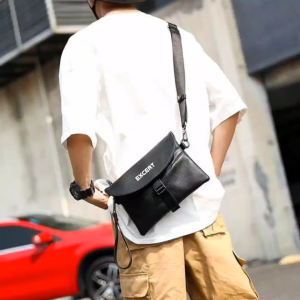 Tas Selempang EXCERT Korea Rexy Sporty Hitam Nylon