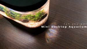 V.TOP Mini Desktop Aquarium USB Ikan LED Light / Filter Self Circulation