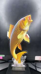 Piala Akrilik Ikan Mas / Carp Souvenir Hadiah Trophy Lomba Memancing Ikan Kejuaraan Mancing Mania Tropi Bahan Akrilik